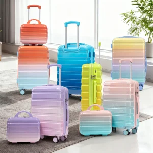 14"/20" 2 Pcs/set Carry on Suitcase