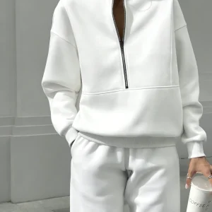 Women Half Zip 2 Piece Tracksuit