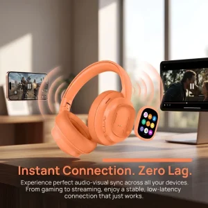 Hi‑Fi Stereo Over‑Ear Foldable Bluetooth Headphones