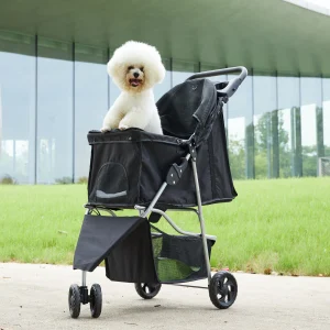 JHK 3 Wheels Foldable Pet Stroller